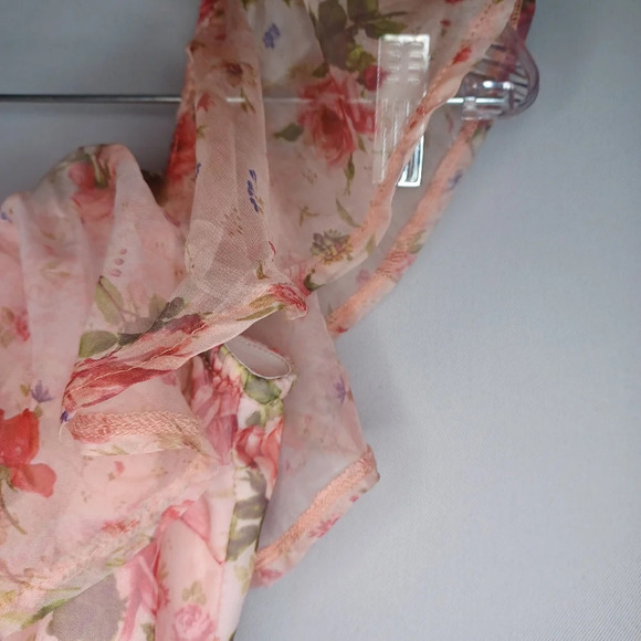 Yilibasha sheer dress with lining with ruched sides NWT - Picture 5 of 11